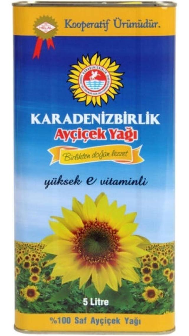 Karadenizbirlik Ayçiçek Yağı Teneke 5 Lt