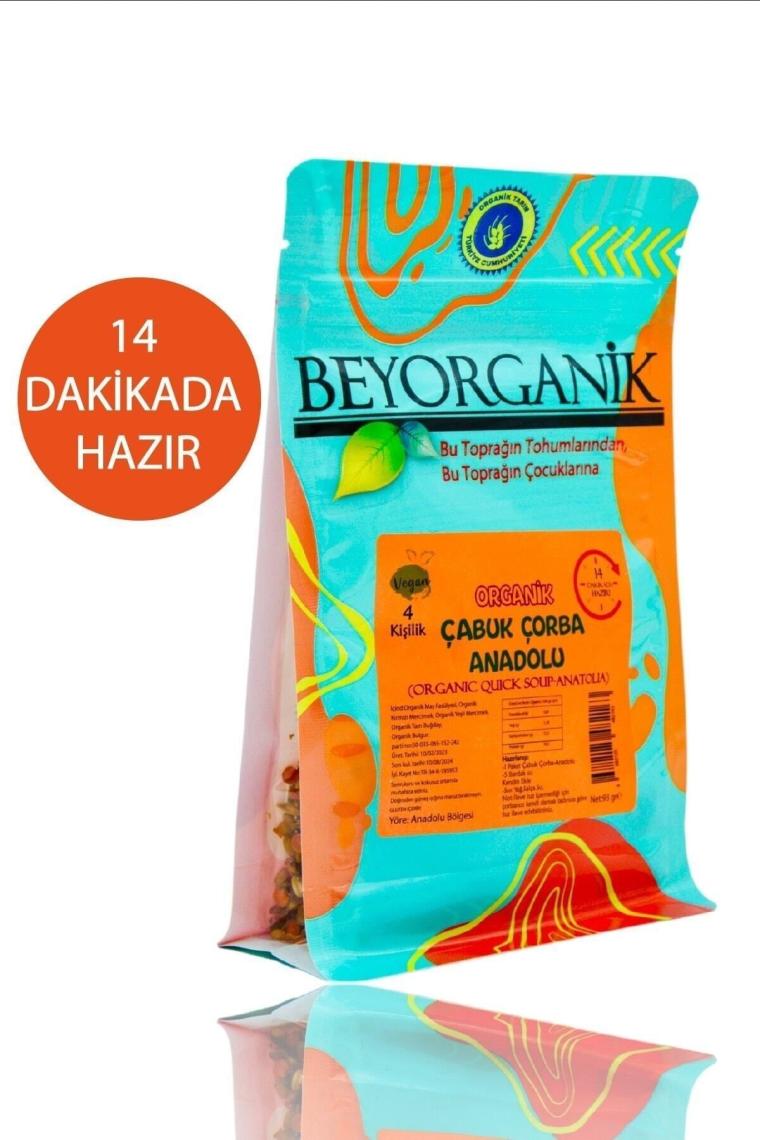 Organik Çabuk Çorba Anadolu 93gr 14 Dakikada Hazır