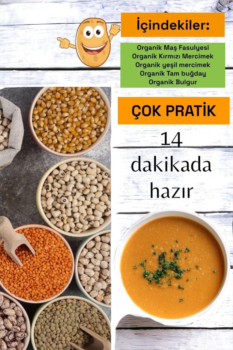 Organik Çabuk Çorba Anadolu 93gr 14 Dakikada Hazır