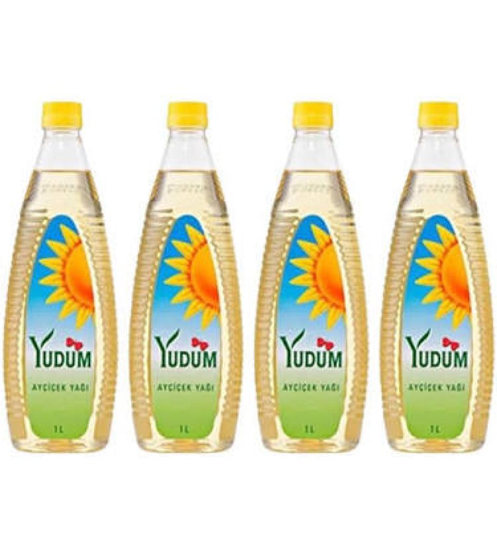 Yudum Ayçiçek Yağı 1 Lt x 4