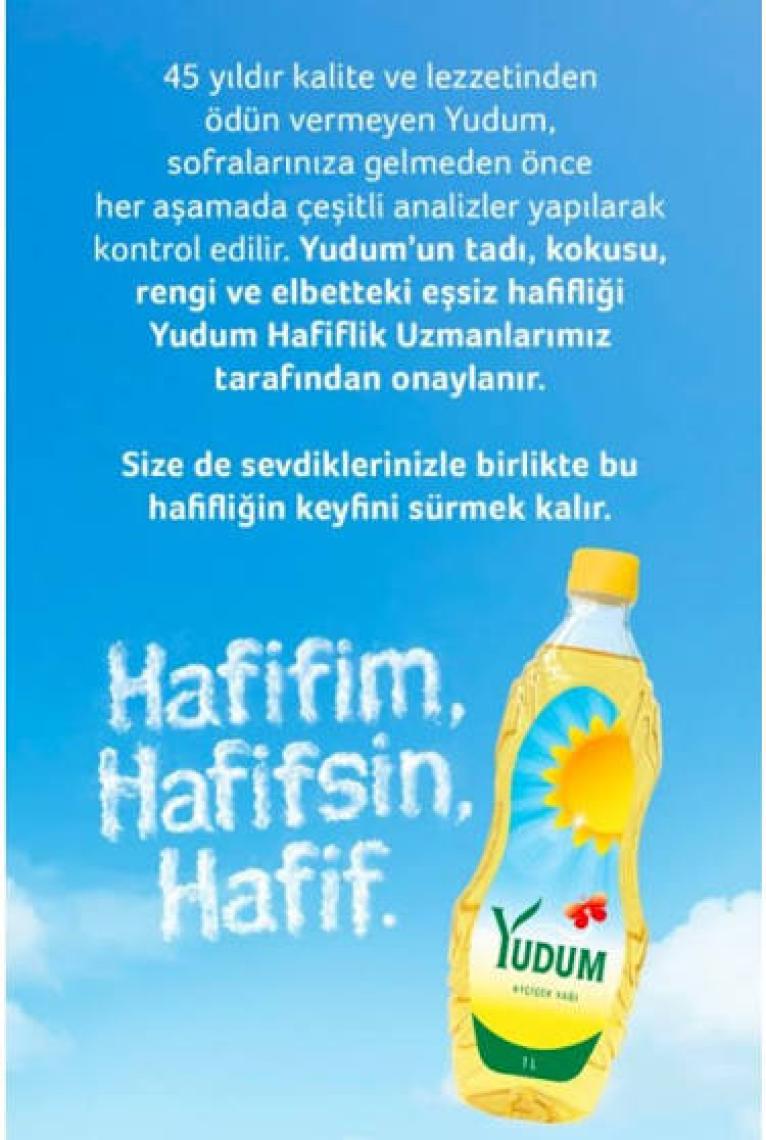 Yudum Ayçiçek Yağı 1 Lt x 4