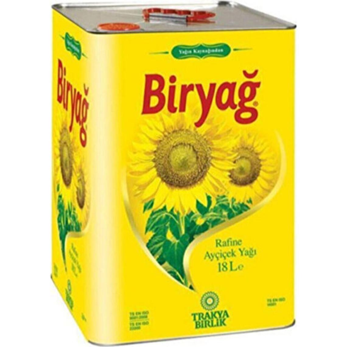 Biryağ 18 lt Teneke Ayçiçek Yağı