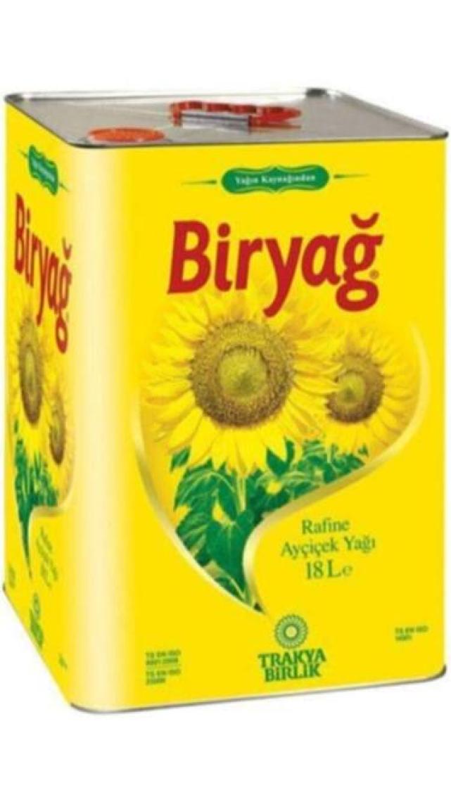 Biryağ Sıvı Ayçiçek Yağı 18 lt