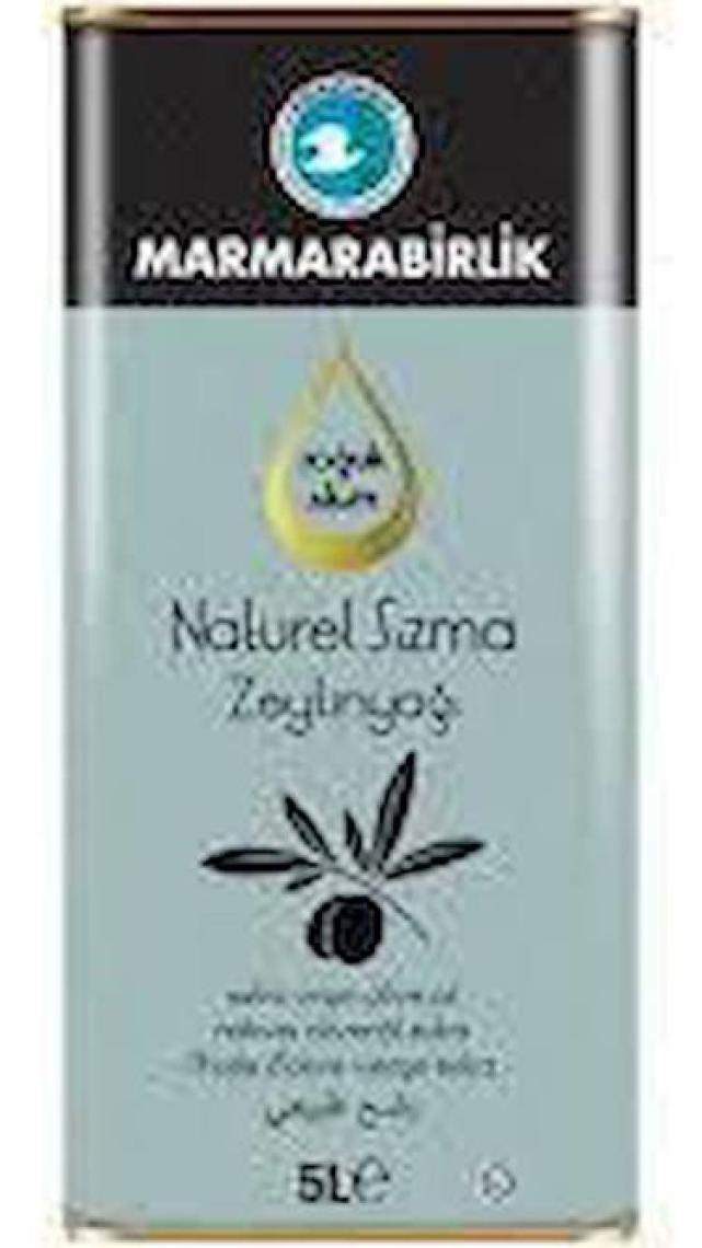 Marmarabirlik Soğuk Sıkım Naturel Sızma Zeytinyağı 5 Lt. Teneke
