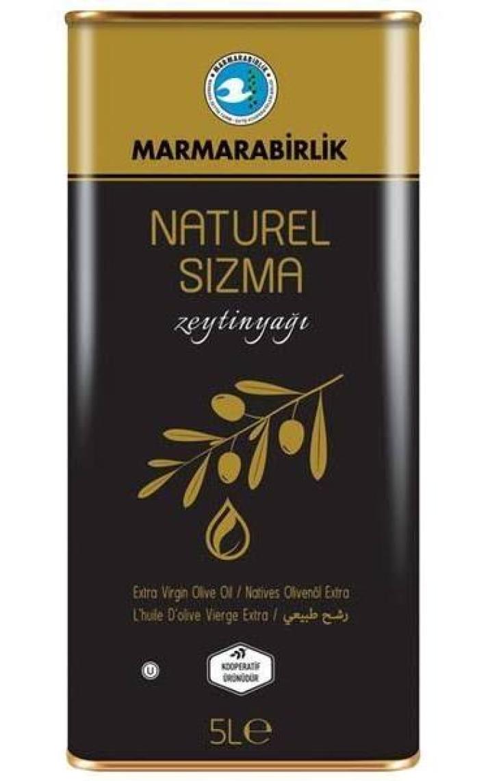 Marmarabirlik Soğuk Sıkım Naturel Sızma Zeytinyağı 5 Lt. Teneke