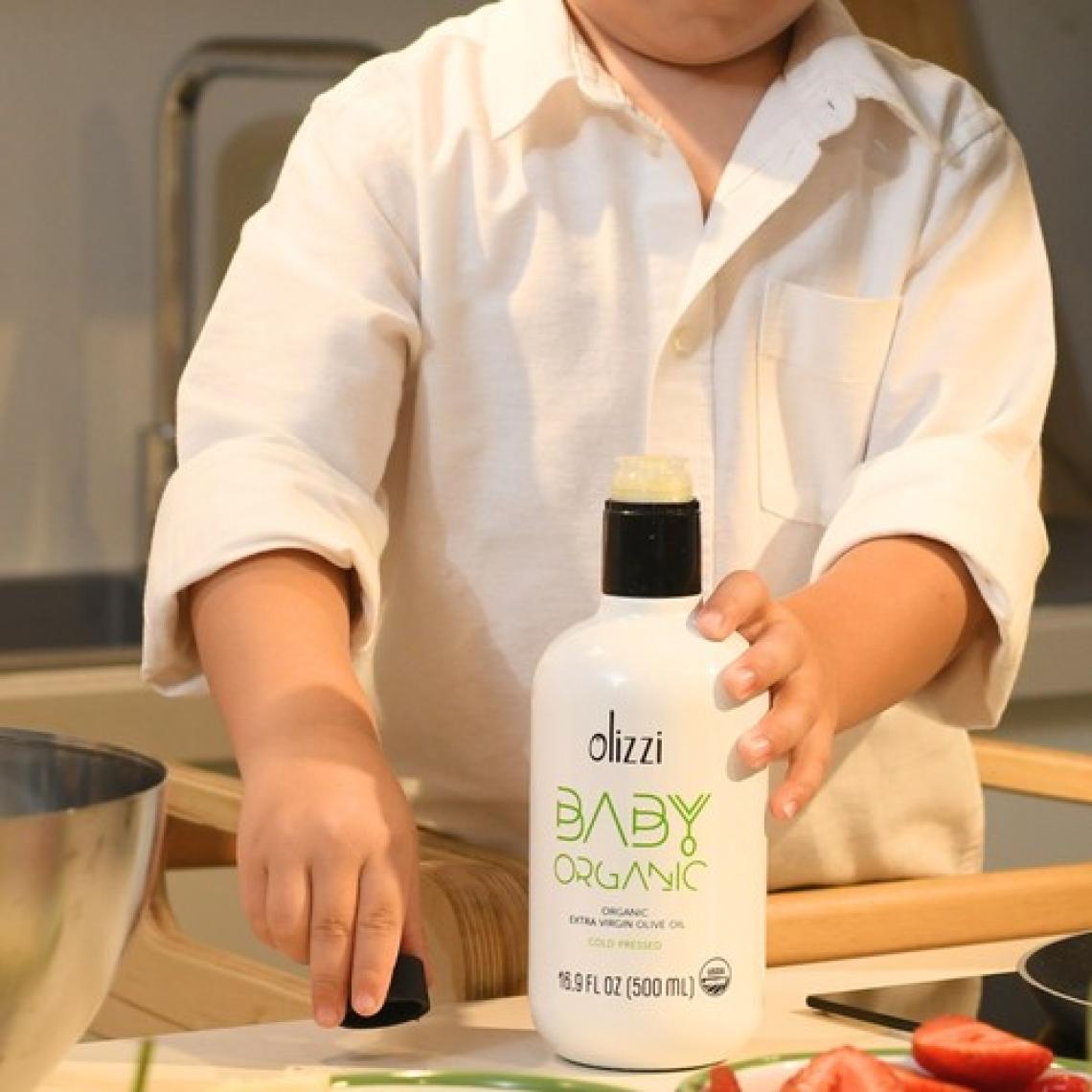 Olizzi Baby Organik Bebek Zeytinyağı Natürel Sızma Soğuk Sıkım Bebekler İçin Zeytinyağı 500 ML
