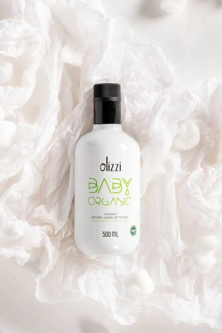 Olizzi Premium Organik ve Baby Organik Natürel Sızma Soğuk Sıkım Bebek İçin Zeytinyağı 500 ML