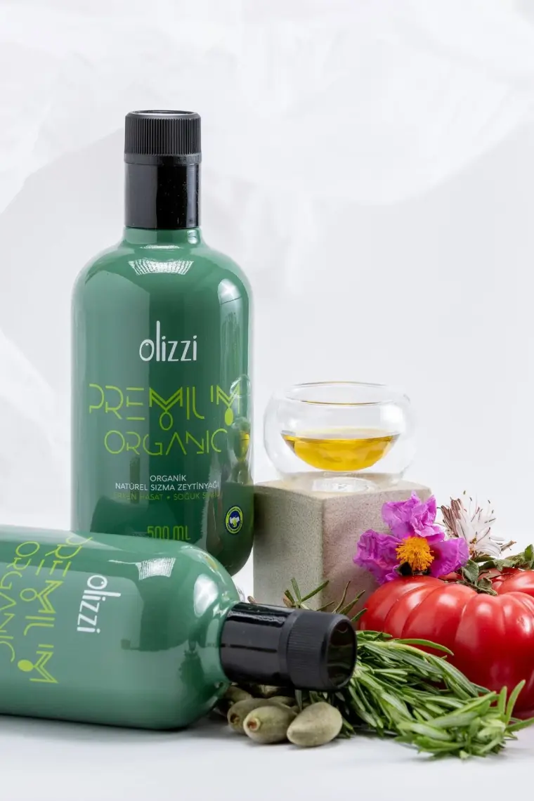 Olizzi Premium Organik ve Baby Organik Natürel Sızma Soğuk Sıkım Bebek İçin Zeytinyağı 500 ML
