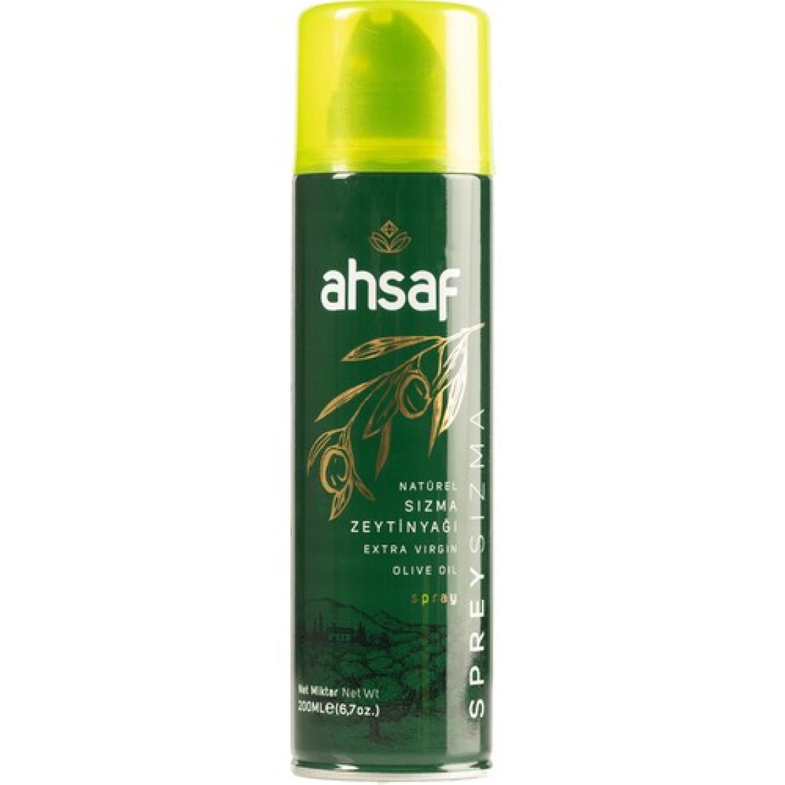 Ahsaf Natürel Sızma Zeytinyağı Sprey 200 ml -Teneke
