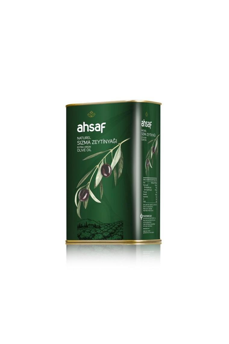 Ahsaf Natürel Sızma 1 lt Teneke Zeytinyağı