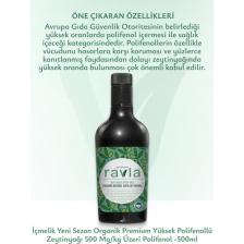 Ravla Yüksek Polifenollü Organik Naturel Sızma Zeytinyağı - 500ml