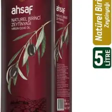 Ahsaf Natürel Birinci Zeytinyağı 5L-Teneke