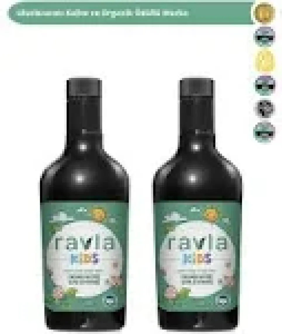Ravla 2'li Ürün - Kids Yüksek Polifenollü Organik Naturel Sızma Zeytinyağı 500ml