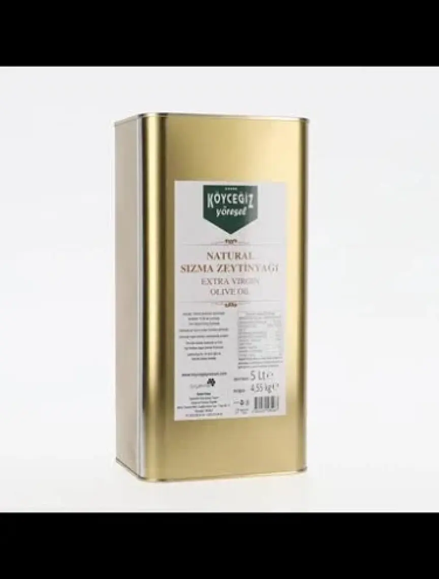 Köyceğiz Yöresel Naturel Sızma Zeytinyağı 5 Lt Teneke