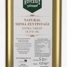 Köyceğiz Yöresel Naturel Sızma Zeytinyağı 5 Lt Teneke