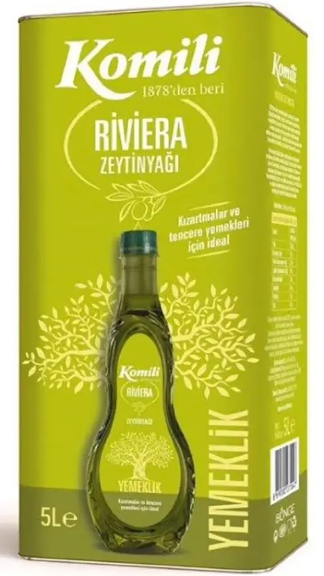 Komili Yemeklik Riviera Zeytinyağı 5 lt