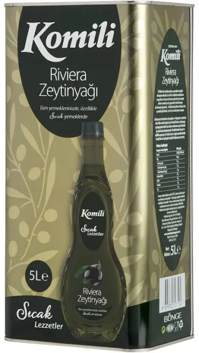 Komili Yemeklik Riviera Zeytinyağı 5 lt