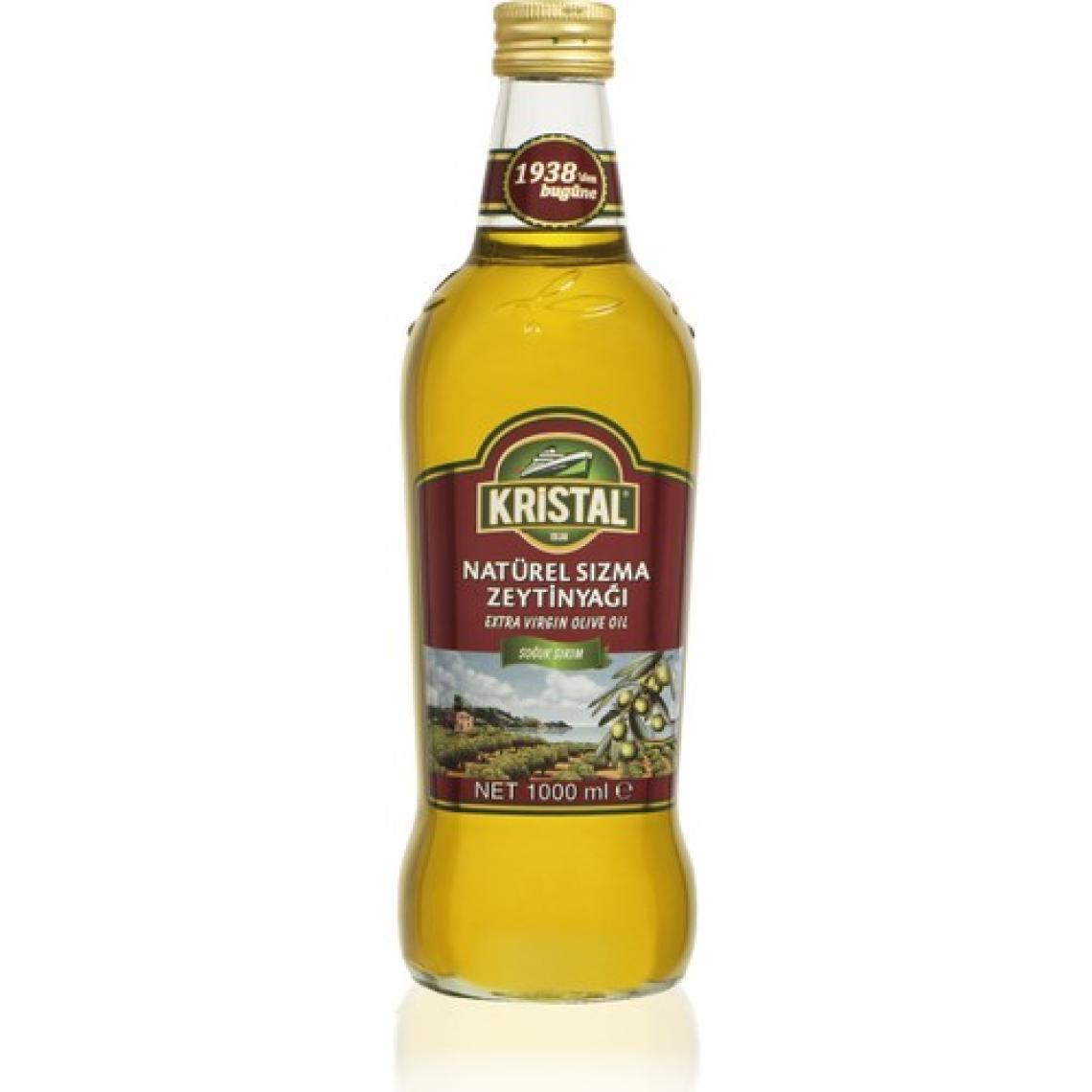 Kristal Naturel Sızma Zeytinyağı DG Cam 1 L