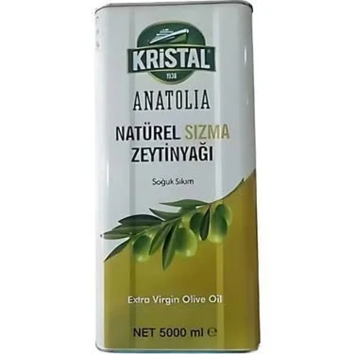 Kristal Natürel Sızma Zeytinyağı DG Teneke 5 L