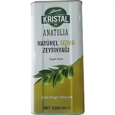 Kristal Natürel Sızma Zeytinyağı DG Teneke 5 L