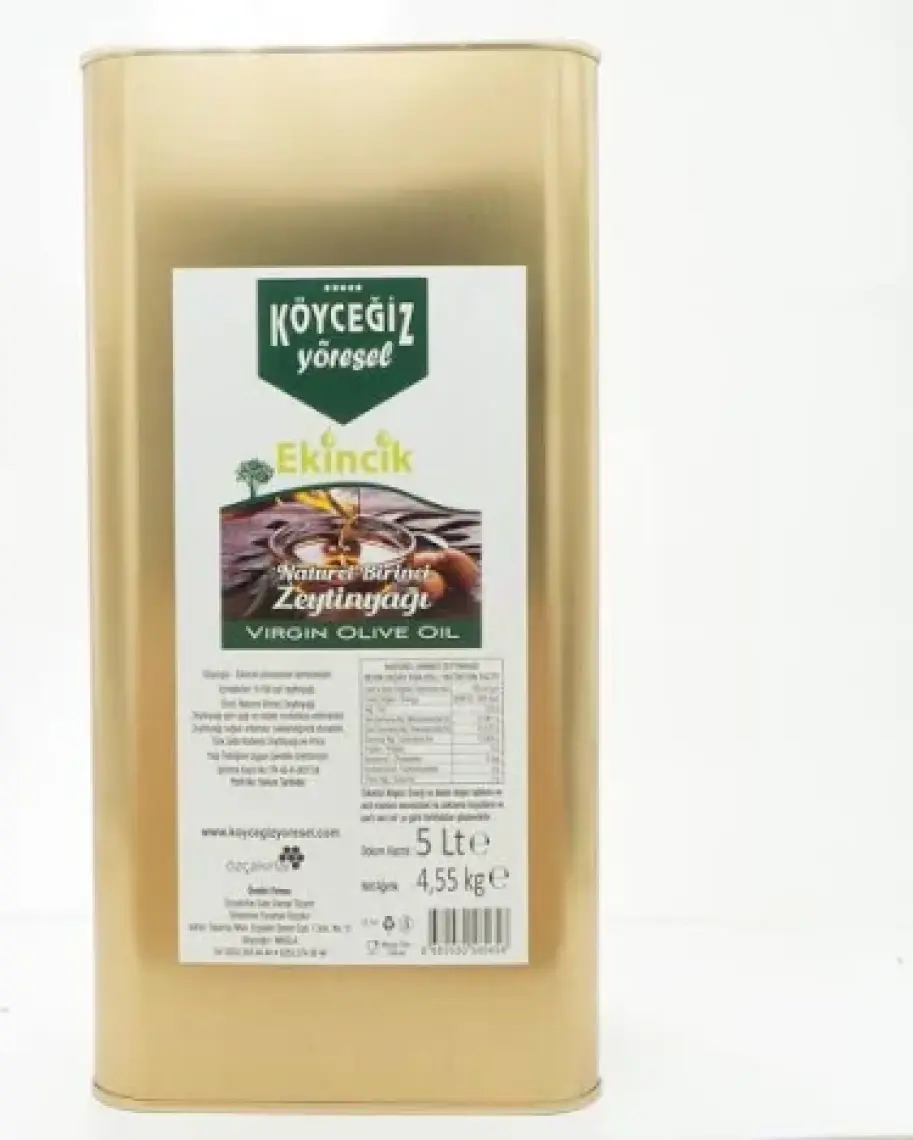 Köyceğiz Yöresel Naturel Birinci Zeytinyağı 5 Lt Teneke