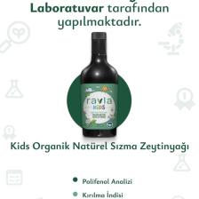Ravla Kids Yüksek Polifenollü Organik Naturel Sızma Zeytinyağı (Antioksidan Analizli) - 500ml