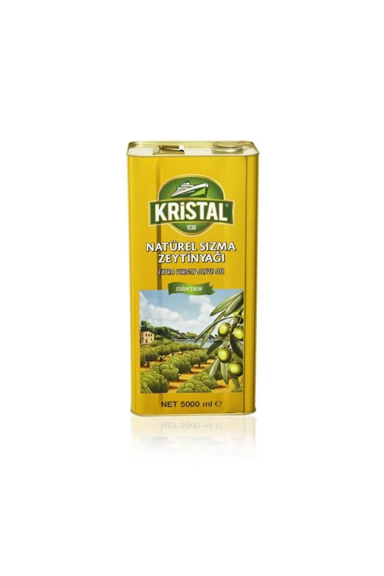Kristal Natürel Sızma Zeytinyağı YD Teneke 5 L