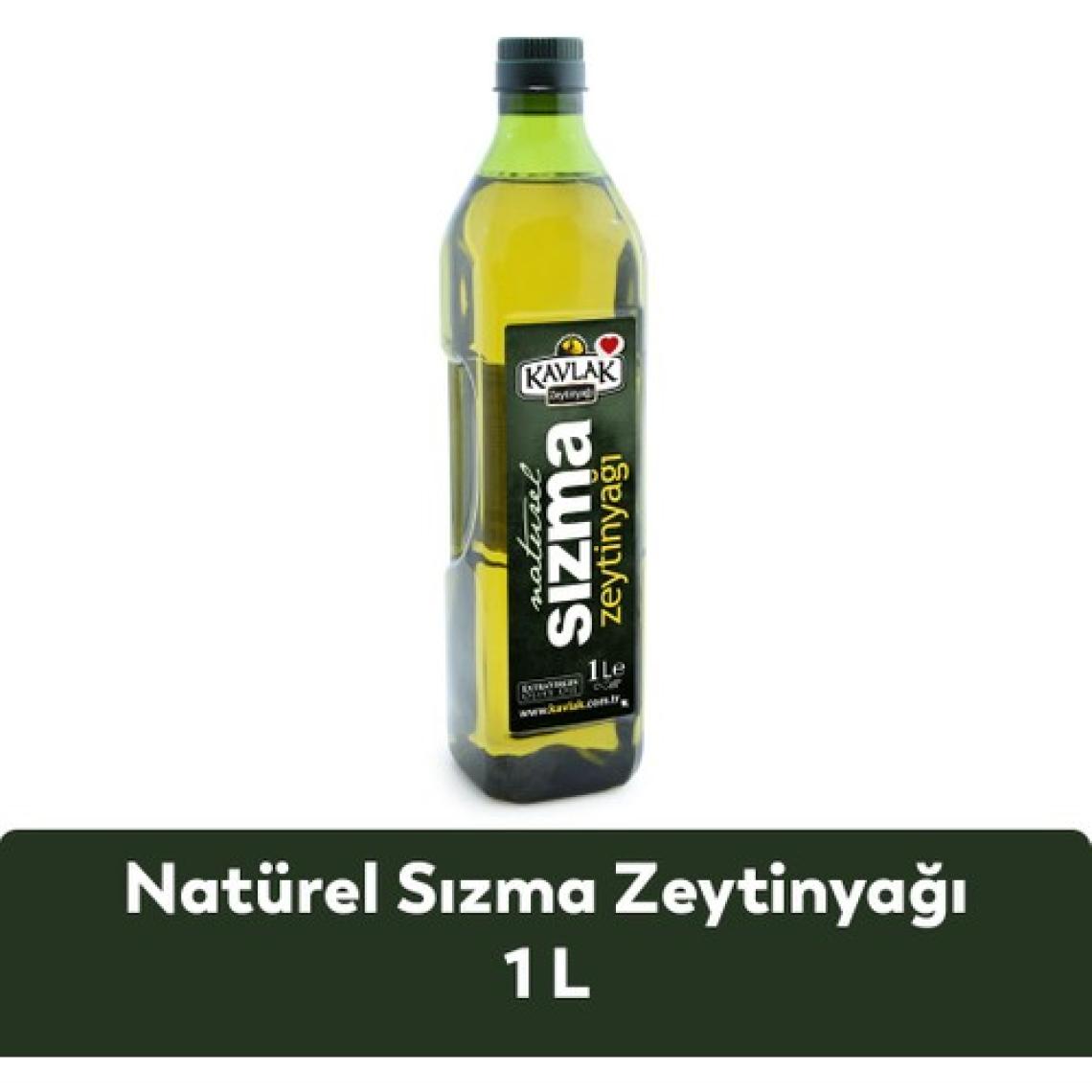 Kavlak Naturel Sızma Soğuk Sıkım Zeytinyağı 1 Lt Pet Şişe