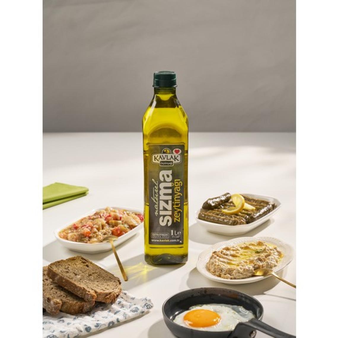 Kavlak Naturel Sızma Soğuk Sıkım Zeytinyağı 1 Lt Pet Şişe
