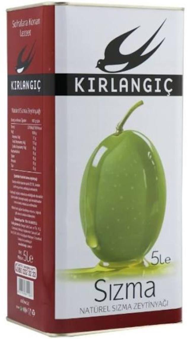 Kırlangıç Sızma Zeytinyağı Teneke 5 lt