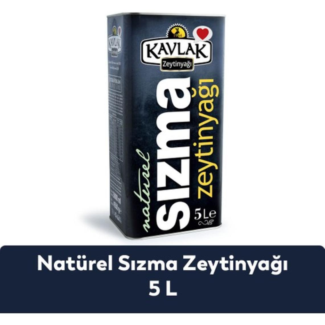 Kavlak Naturel Sızma Soğuk Sıkım Zeytinyağı 5 Lt