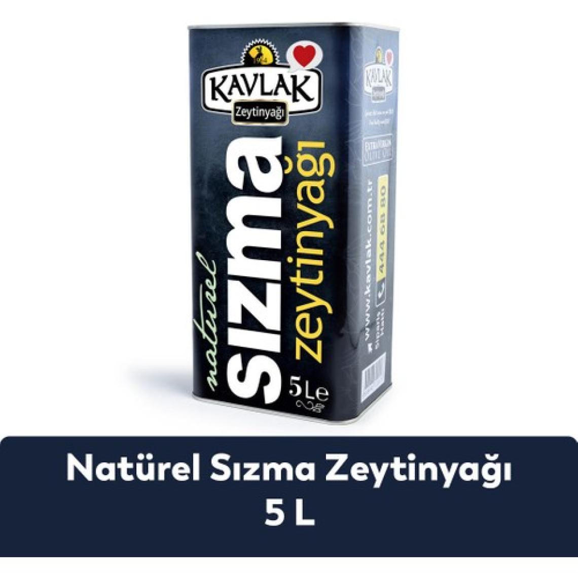 Kavlak Naturel Sızma Soğuk Sıkım Zeytinyağı 5 Lt
