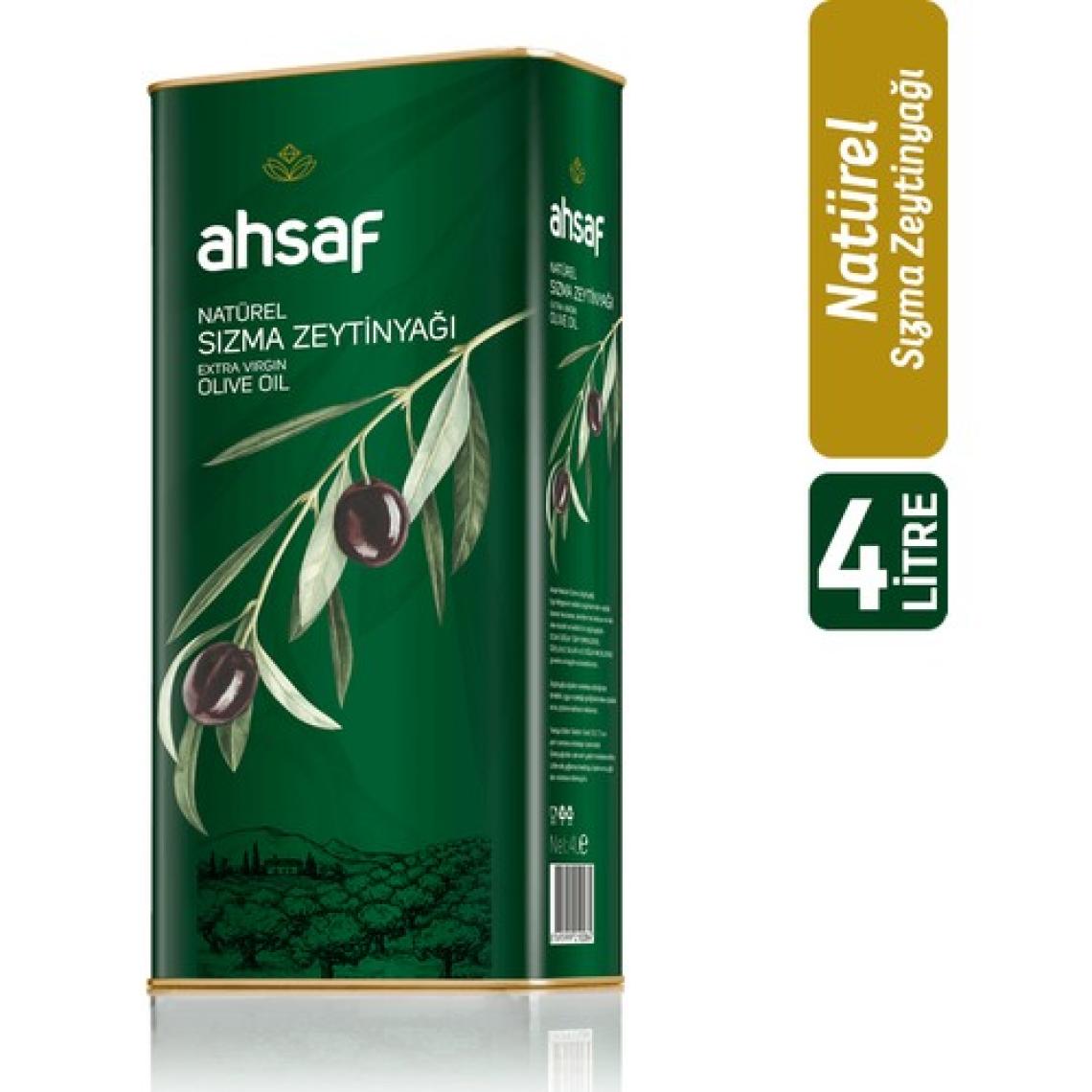 Ahsaf Natürel Sızma 4 lt Teneke Zeytinyağı