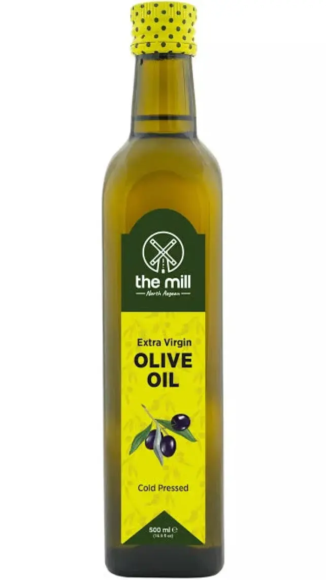 The Mill Natürel Sızma Zeytinyağı 500 ml - Soğuk Sıkım - %100 Doğal - Uluslararası Lezzet Enstitüsü 2021/2022/2023 Yılı ÜSTÜN 3 YILDIZ LEZZET ÖDÜLÜ - Salata ve Yemeklere Uygun - Asitlik ≤%0,8 - Vegan
