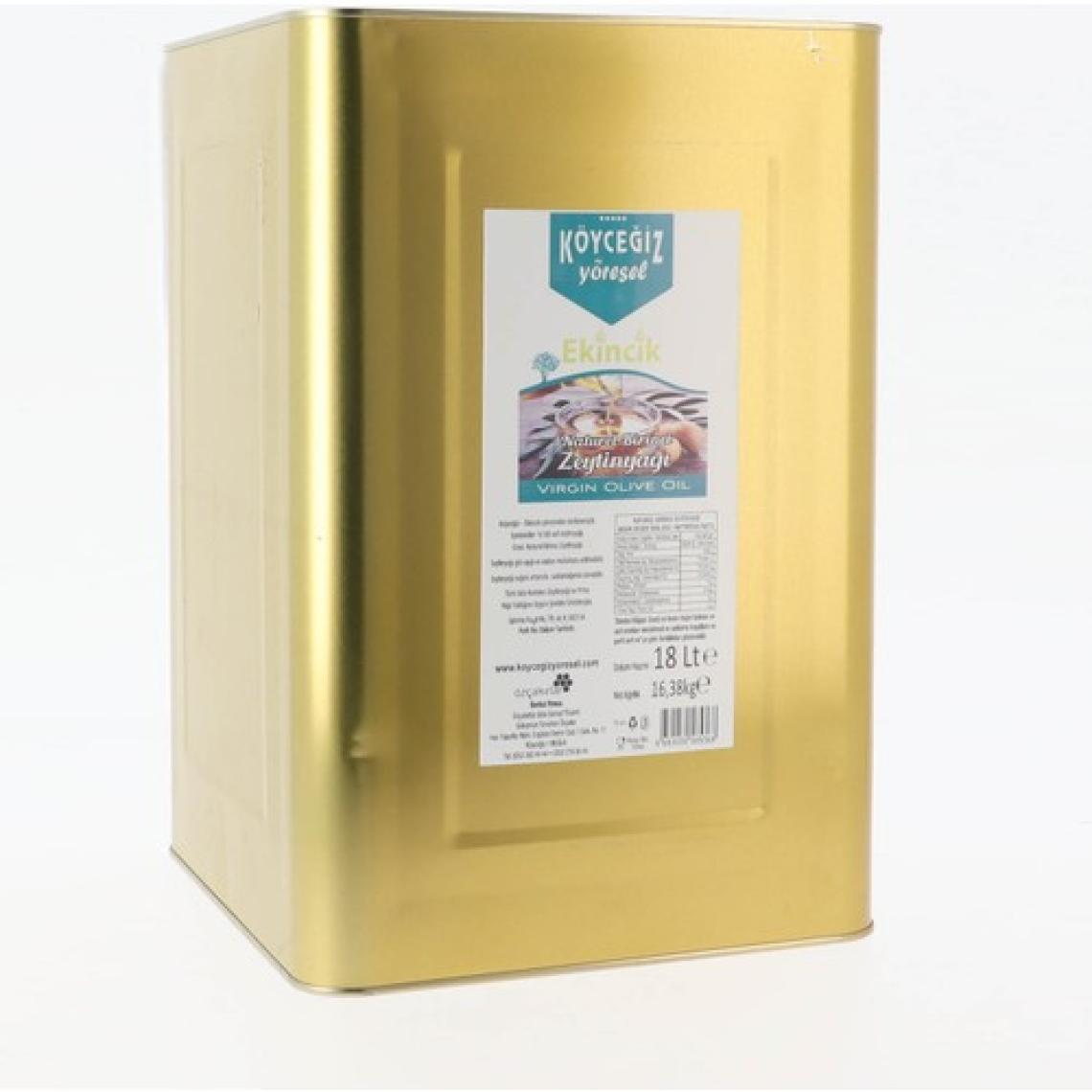 Köyceğiz Yöresel Naturel Birinci 18 lt Teneke Zeytinyağı