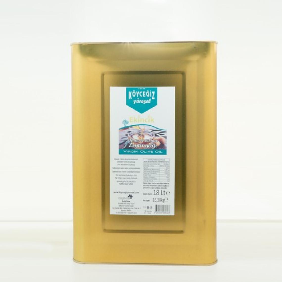 Köyceğiz Yöresel Naturel Birinci 18 lt Teneke Zeytinyağı