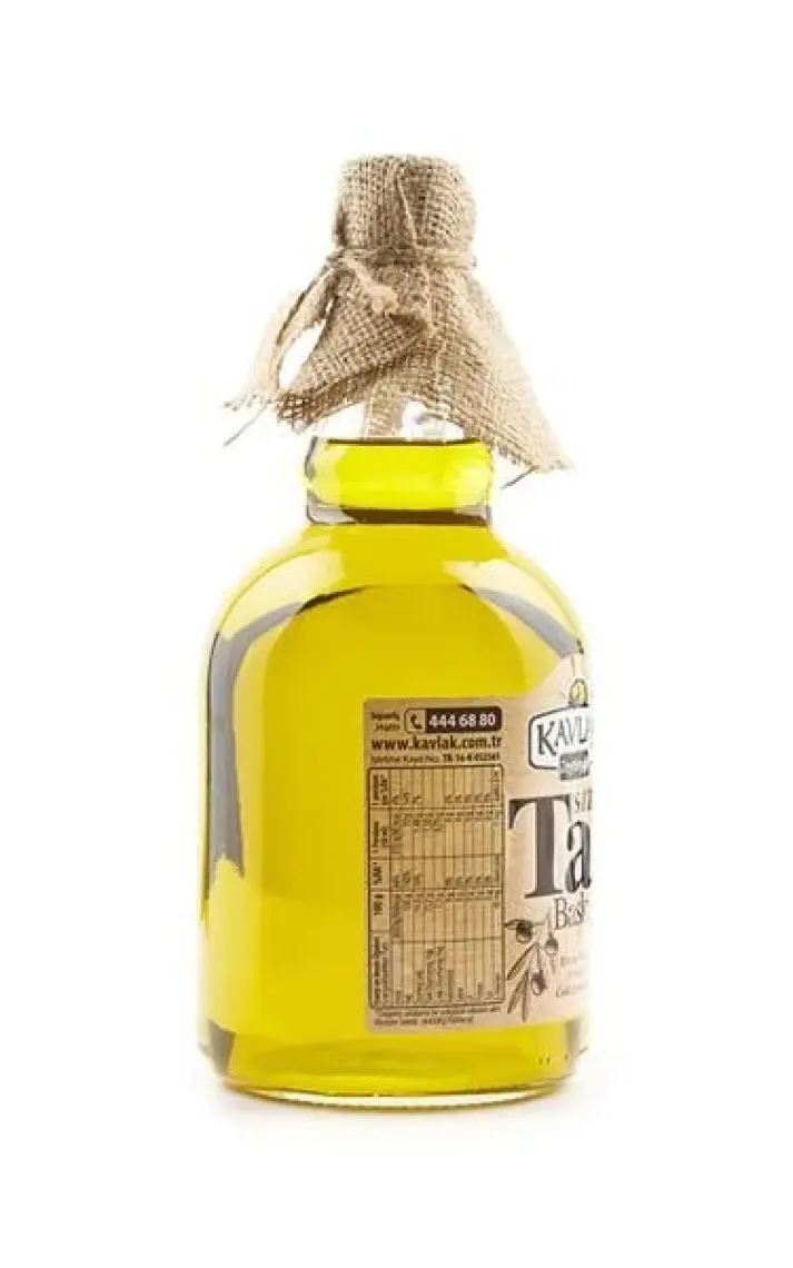 Kavlak Taş Baskı Zeytinyağı 1 Lt Gallone Cam Şişe