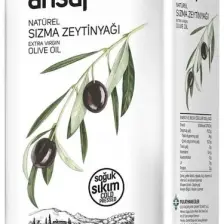 Ahsaf Soğuk Sıkım Natürel Sızma Zeytinyağı 1L -Teneke