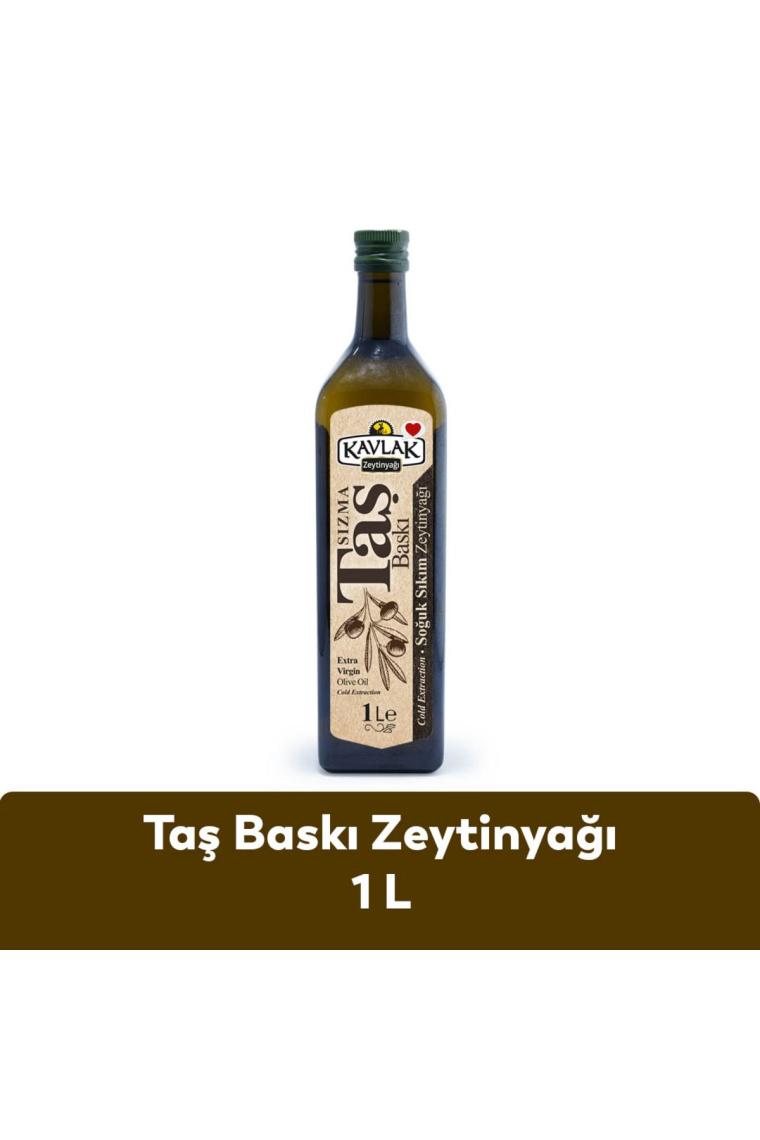 Taş Baskı Soğuk Sıkım Zeytinyağı 1 Lt Marasca
