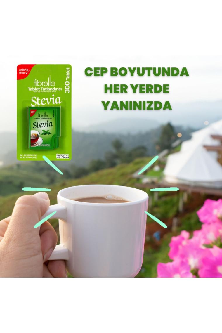 Fibrelle Stevialı Tablet Tatlandırıcı 300'lü