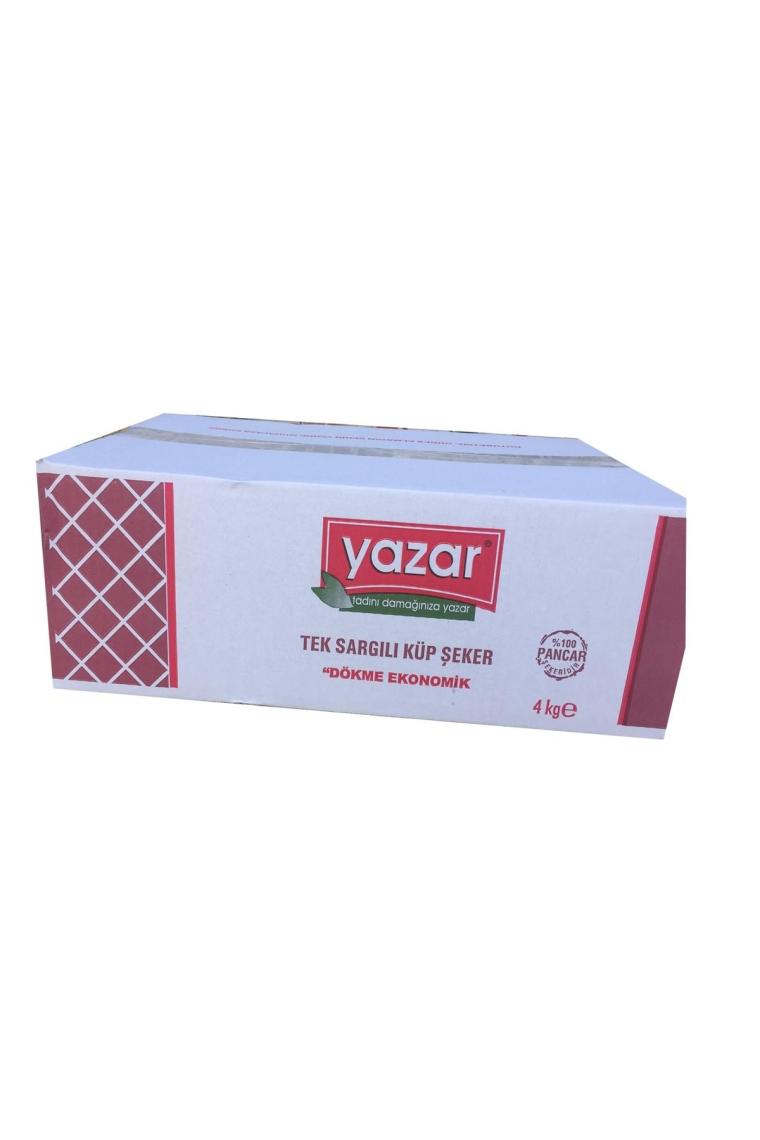 Yazar Tek Sargılı Küp Şeker 4 kg