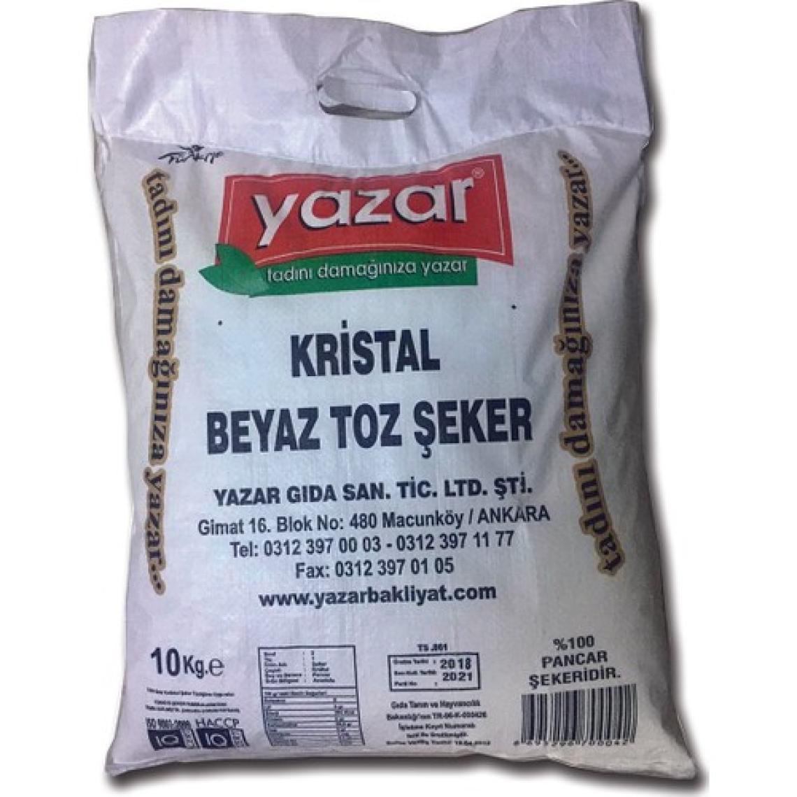 Yazar Toz Şeker 10 kg