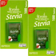 Fibrelle Stevia Tatlandırıcı 100 Tablet   2 Adet