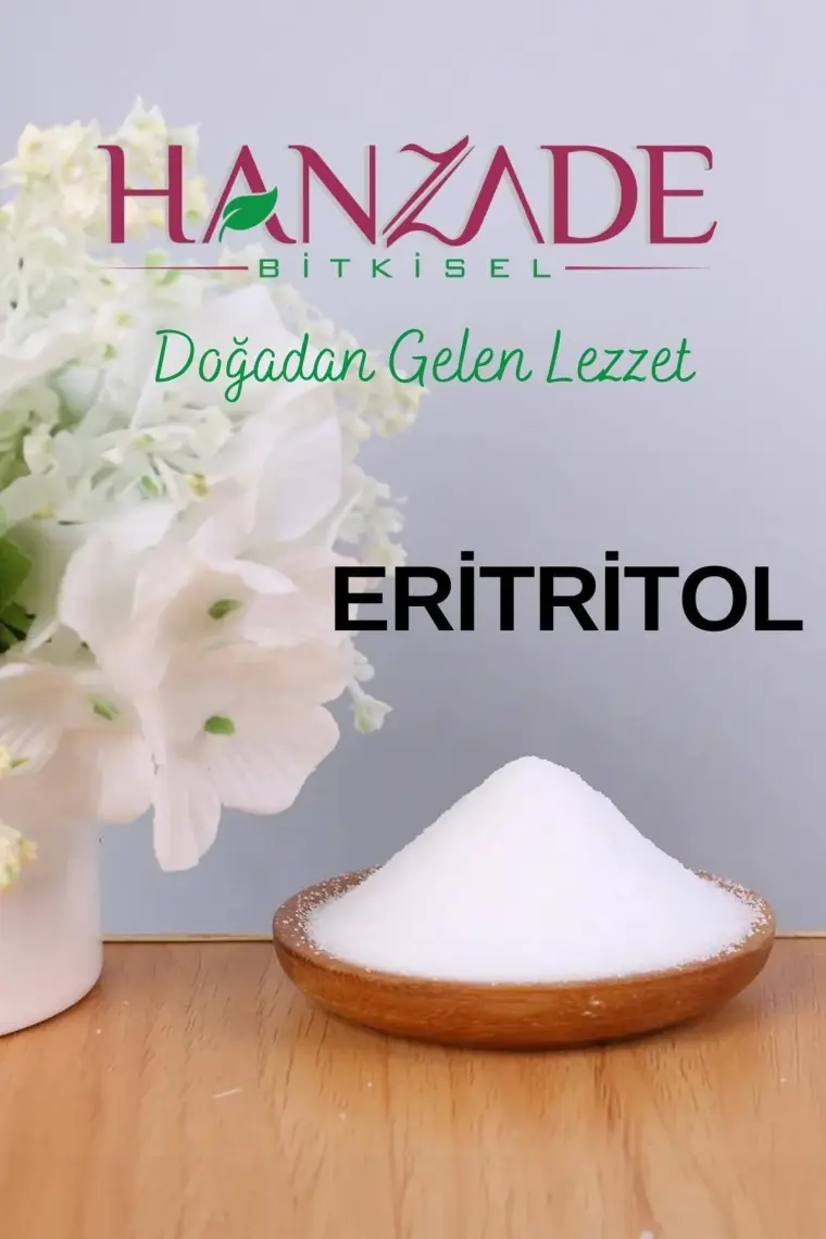 Hanzade Bitkisel Eritritol Doğal Toz Tatlandırıcı 500 gr Sıfır Kalori Keto Diyet Erythritol