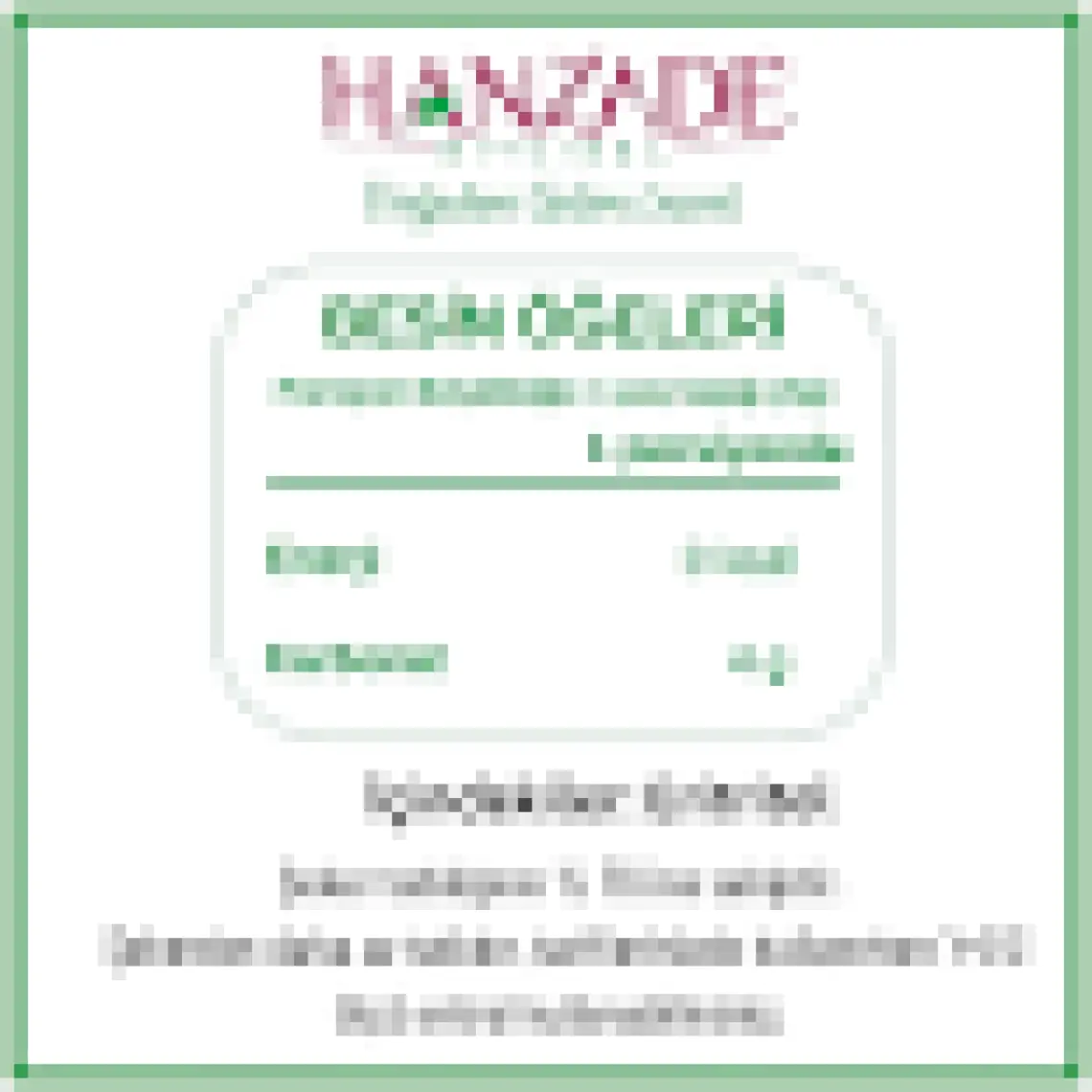 Hanzade Bitkisel Eritritol Doğal Toz Tatlandırıcı 500 gr Sıfır Kalori Keto Diyet Erythritol