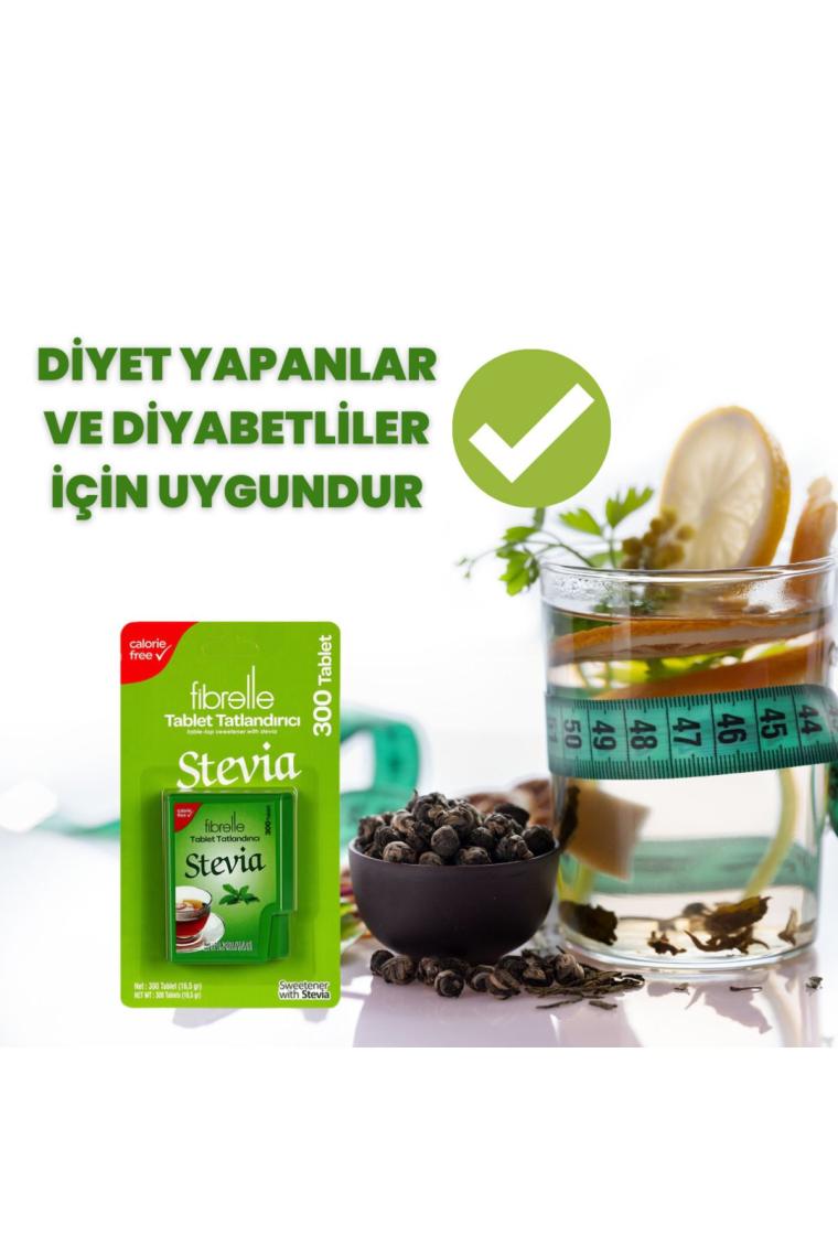 Fibrelle Stevialı Tablet Tatlandırıcı 300'lü