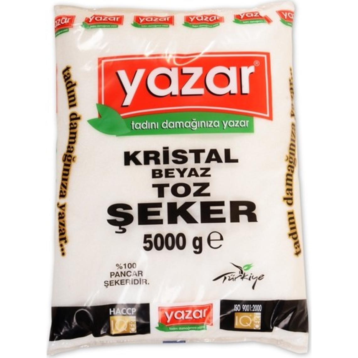 Yazar Toz Şeker 5 x 2 kg  10 kg