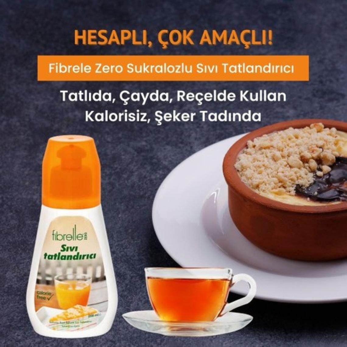 Fibrelle Zero Stevialı Sıvı Tatlandırıcı 200 ml