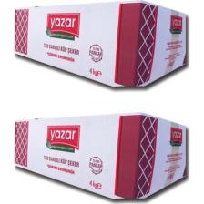 Yazar Tek Sargılı Küp Şeker 4 kg 2'li