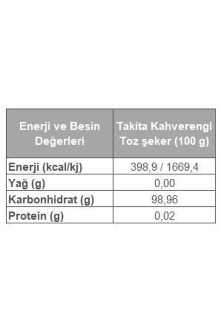 Kahverengi Toz Şeker 500 gr